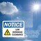 Signmission Low Overhead Clearance Sign With Symbol, 5 in W x Rectangle, Vinyl Decal OS-2PACK-NS-D-35-L-14067 - alternate 4